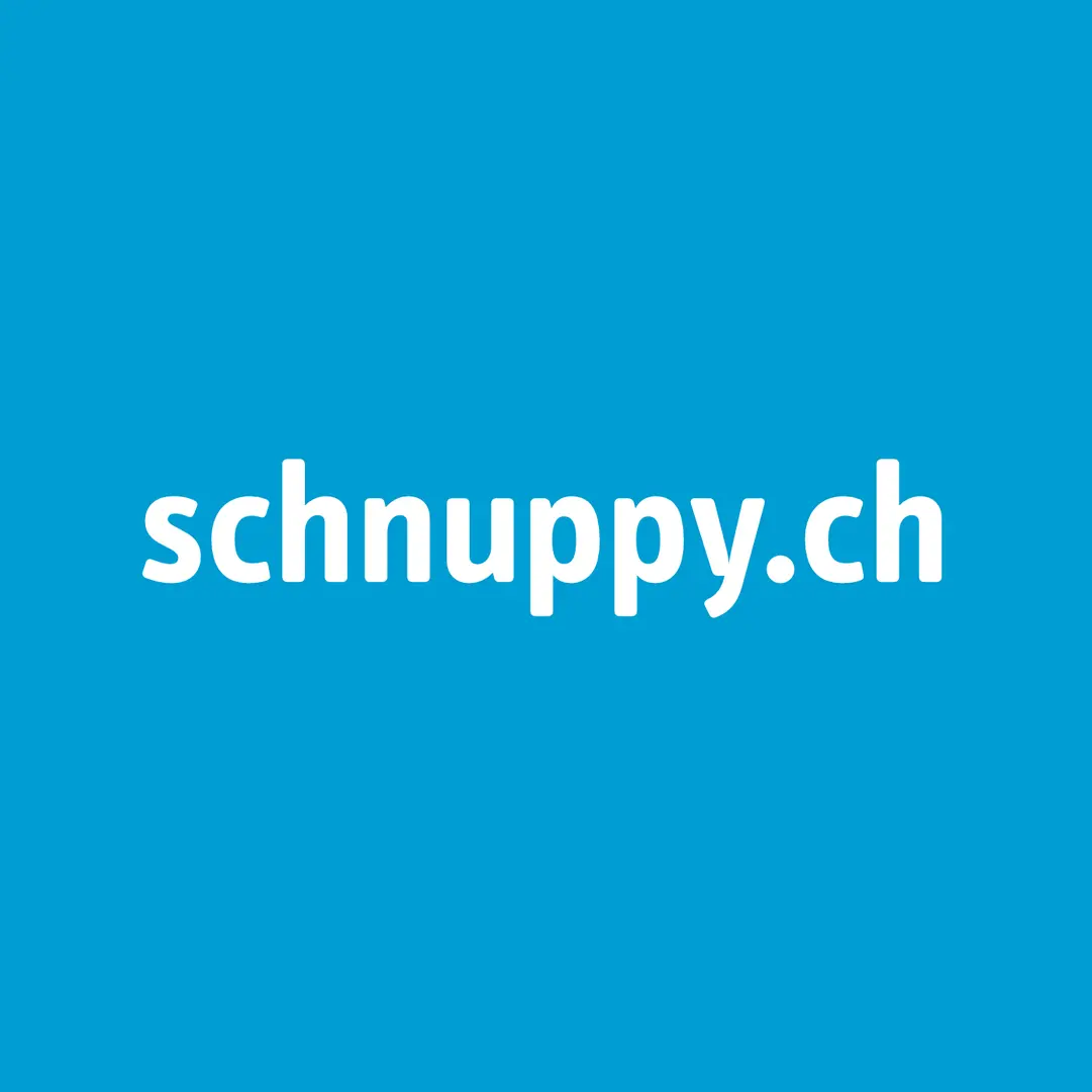 Schnuppy.ch Logo mit Figur als Hinweis auf die Möglichkeit zum Schnuppern in der LeelaWolke